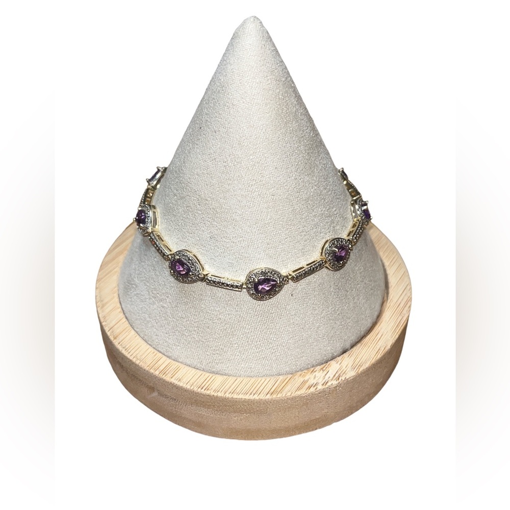 Sterling Silver Amethyst Bracelet
